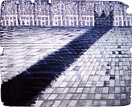 Krol idzie, litografia, 1998