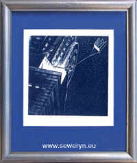 Odlot, litografia, 10x10cm, 2000 - Magorzata Seweryn