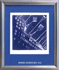 Odloty, litografia, 10x10cm, 2000 - Magorzata Seweryn