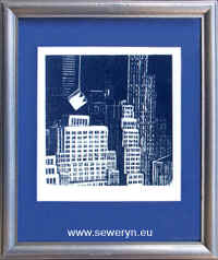 Szpieg, litografia, 10x10cm, 2000 - Magorzata Seweryn
